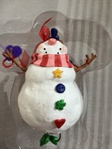 Hallmark Keepsake Christmas Ornament &quot;Happy Snowman&quot; 2001 VGUC With Box - $13.09