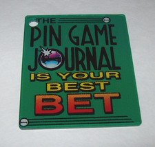 High Roller Casino Pinball Machine Keychain Plastic Promo Pin Game Journal 2001 - £9.85 GBP