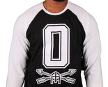 Omit O Leagues Mens Black White Raglan 3/4 Sleeve T-Shirt NWT - $18.72