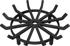 Amagabeli 27&quot; Fire Grate Log Grate Wrought Iron Fire Pit Round Spider Wagon - £128.97 GBP