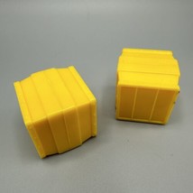 Fisher Price GeoTrax 2 Yellow Crates Train Track Accessory - £6.30 GBP