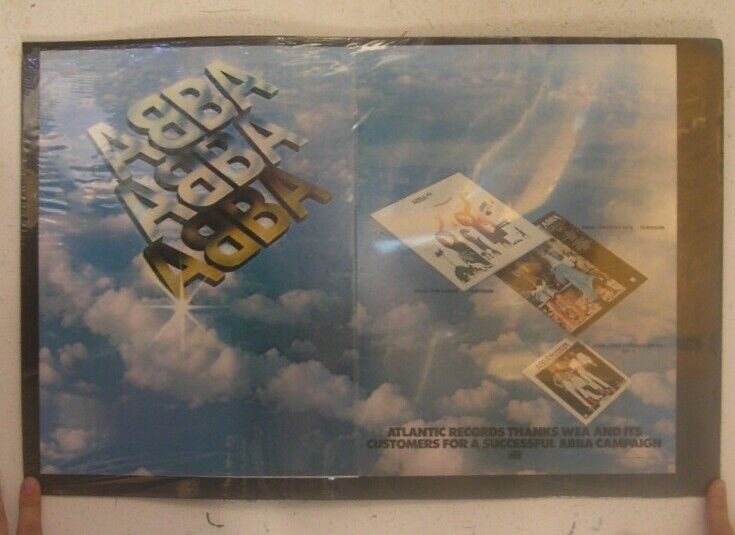ABBA Poster Trade Ad The Album Greatest Hits Take A Chance On Me - $180.64