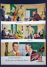 1948 Schlitz I Was Curious. I Tasted It. House Party Vintage Magazine Print Ad - £5.83 GBP