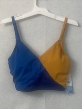 Women&#39;s Slimming Control Colorblock Crop Bikini Top by Beach Betty  Size S NWT - £4.74 GBP
