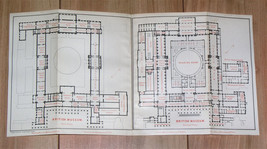 1889 Original Antique Map Of British Museum / London / England - £21.49 GBP