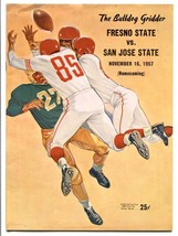 Fresno State vs San Jose State Football Program 11/16/1957 - £64.23 GBP