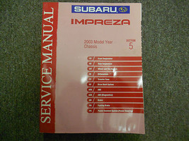 2003 Subaru Impreza Chassis Section 5 Service Manual WATER DAMAGE FACTOR... - $34.94