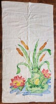 Frog Towel - Cotton - 20&quot; X 38&quot; - Small light towel.  Could be used as tapestry. - £7.85 GBP
