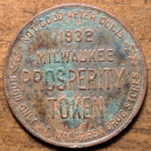 1932 Milwaukee, Wisconsin WI Walgreen Drug Co. 10¢ Willard Corona Cigars Token - $8.59