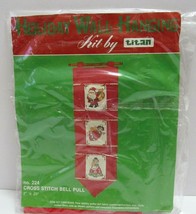 Vintage 1980 Titan Holiday Wall Hanging Cross Stitch Bell Pull Craft Kit  - £28.90 GBP