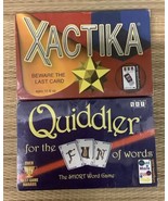 XACTIKA and Quiddler Strategy Card Games by SET  Enterprises NEW - £18.94 GBP