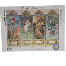 Goddesses of FOUR SEASONS 1000 Piece Eurographics Jigsaw Puzzle Alphonse Mucha - £28.76 GBP