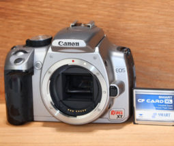 Canon EOS Rebel XT 8MP Digital SLR Camera Body with Battery - £34.21 GBP