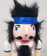 Wooden Christmas Nutcracker with defect, 10&quot;,TENNIS PLAYER,SPORTS # 2,Ashland,sp - £10.34 GBP