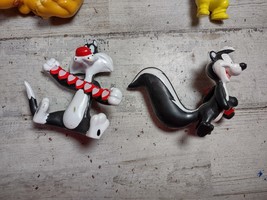 Lot of 10 Vintage PVC and Plastic Toys Figurines Disney Barney Looney Tunes - £21.99 GBP