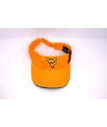 West Virginia Mountaineers Hat Cap Sun Visor Strap Back Yellow - $220.82 MXN