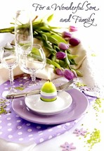 To A Wonderful Son &amp; Family - Easter Greeting Card - 22866 - $2.79