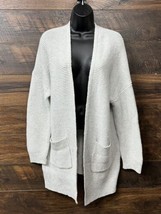 BP X Claudia Sweater Women Size Small Sulewski Oversize Cardigan Light Grey Warm - £16.36 GBP