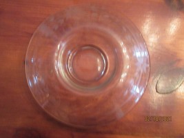 Vintage Clear Depression Glass Small Bowl Etched In Very Unusual Design - £9.08 GBP