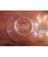 VINTAGE CLEAR DEPRESSION GLASS SMALL BOWL ETCHED IN VERY UNUSUAL DESIGN - £8.92 GBP