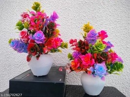 Fancy and Unique Artificial Flowers for Home Office Kitchen Decor Combo pack ab - £16.66 GBP
