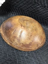 Primitive Vintage Carved Wood Dough Bowl 12” Diameter Out Of Round - £55.30 GBP