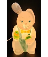 Vintage Empire Easter Bunny Blow Mold 15&quot; Carolina Enterprises Rabbit wi... - $34.50