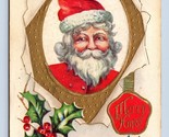 Father Christmas Santa Claus Kerstman 1909 Embossed Unused UNP DB Postca... - $6.09