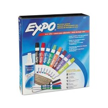 EXPO - Low-Odor Dry Erase Marker, Eraser &amp; Cleaner, Chisel/Fine, 12/Set ... - £23.72 GBP