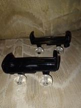Build A Bear Workshop Adjustable Roller Skates Black Clear Wheels BABW A... - $11.88
