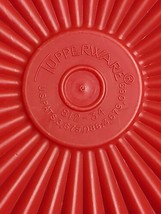 Tupperware Round Servalier RED LID ONLY 5&quot; Part #812-34 Replacement OBSO... - £11.86 GBP