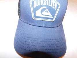 Quiksilver Men&#39;s Adult Hat Cap Adjustable One Size Fits Most Navy Blue P... - $24.74