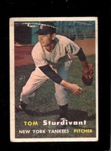 1957 TOPPS #34 TOM STURDIVANT GOOD+ (RC) YANKEES *NY7039 - $4.41