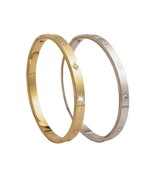 Starlight Cz Stainless Steel Bangle - $37.46 CAD