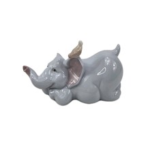 Lladro NAO #1452 Want to Hear A Secret Elephant &amp; Bird Figure RARE - $163.32