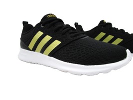 Adidas QT Racer 2.0 Women&#39;s Sneakers US Sz 7 Black Gold Training Footwear UK 5.5 - £21.47 GBP