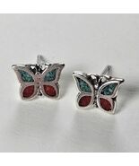 Sterling Turquoise Butterfly Earrings - $32.06 CAD