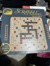 1977 Scrabble Deluxe Edition W/ Turntable &amp; Original SCORE SHEETS 100% C... - $49.49