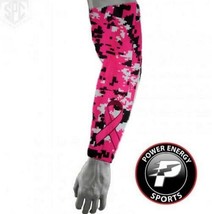 Pink Cancer Support Ribbon Compression Baseball Football Arm Sleeve Digital Camo - £6.38 GBP