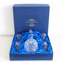 Royal Doulton Crystal Glass Decanter Set, Heinz Centenery 1986, Boxed, Vintage - £37.87 GBP
