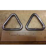 PRO RIG Stainless Steel Triangle AISI316 welded 6mm x 50mm X 2 pcs USA - €9,34 EUR