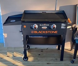 Blackstone Gas Griddle Grill Propane 28 In Cooking Station 2 Burner Back... - $347.35