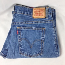 Levi’s 550 Women&#39;s Bootcut Relaxed Blue Jeans Tag Sz 12M Actual 30&quot; x 31&quot; Used - £12.56 GBP