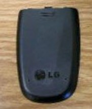 Genuine Lg 200C Battery Cover Door Black Gsm Vertical Flip Cell Phone Back - £4.38 GBP