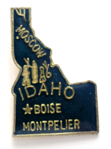 Idaho State Map Souvenir Travel Pin Boise Moscow Montpelier Vintage Coll... - $12.99