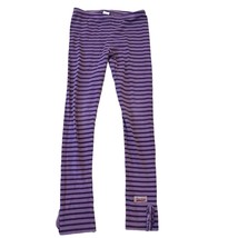 Naartjie Purple 2-Tone Stripe Leggings Pants Kids Girls Vintage XXXL 9 - $14.40
