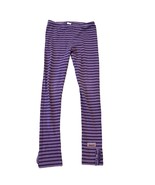 Naartjie Purple 2-Tone Stripe Leggings Pants Kids Girls Vintage XXXL 9 - £11.25 GBP