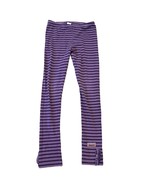 Naartjie Purple 2-Tone Stripe Leggings Pants Kids Girls Vintage XXXL 9 - $14.40