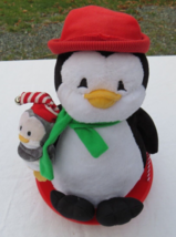 Hallmark Jingle Snow Time Pal Penguins Sledding Moves and Music Tested Works - £11.87 GBP