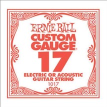 Ernie Ball Single .017 Plain Steel String - $1.50